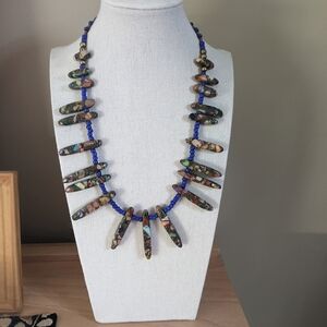 Multicolor Tribal Chic Beaded Necklace